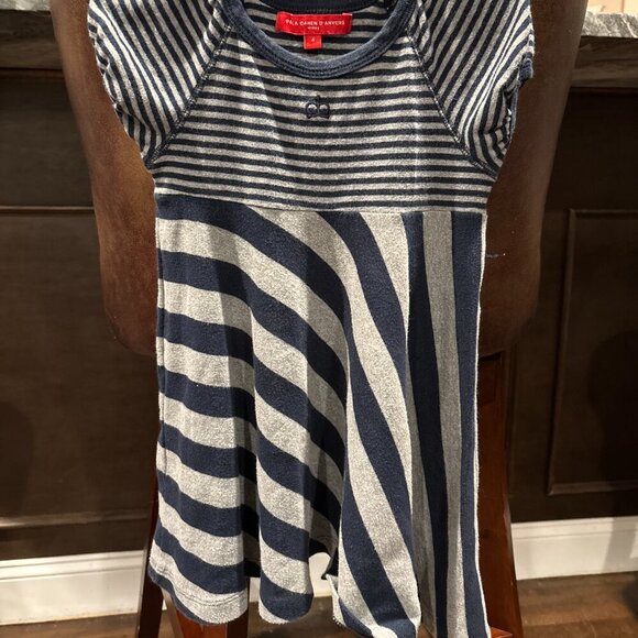 Chic Paula Cahen D'Anvers Striped Dress (Size 4). - Picture 4 of 4